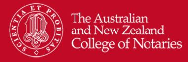 The Australian & New Zealand College of Notaries
